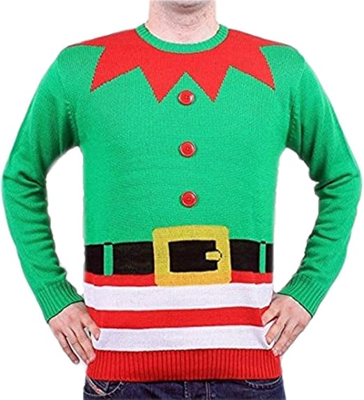 mens green christmas jumper