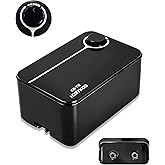 Boxtec Aquarium Ultra-Quiet Air Pump 8w - Adjustable Fish Tank Aerator | 8L/min Oxygen Pump for 20-600 Gallon Tank, Boosts water circulation and fish health,Ideal for large tanks