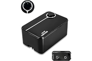 BOXTECH Aquarium Ultra-Quiet Air Pump - Adjustable Fish Tank Aerator with Dual Outlet Pump, 8w 8L/min Oxygen Pump for 20-600 Gallon Tank (Only Air Pump)