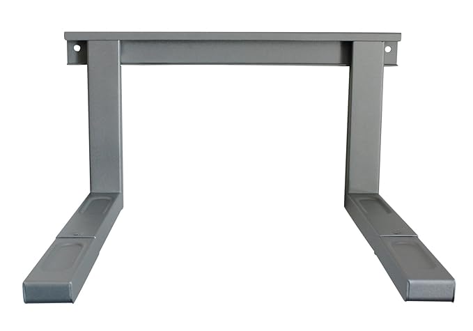 Dynamic-Wave Wandhalterung für Mikrowelle und Grillofen ausziehbar 35KG Tragkraft inkl Montagematerial in silber