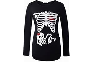 GINKANA Women's Baseball Crew Neck Flower Raglan Sleeve Maternity T-Shirt Top Pregnancy Shirt