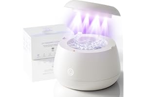 ETEGOW 2026 Ultrasonic Retainer Cleaner Machine - 48kHz Dental Cleaning Pod for Denture, Mouth Guards, Aligner, Night Guards, Braces, Jewelry, Toothbrush, Sonic Dental Cleaner with 200ML Capacity