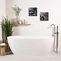 ZXHYWYM Zen Canvas Wall Art Lotus Flower Picture