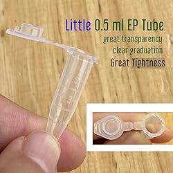 100 Piece 0.5ml Tiny Microcentrifuge Tube Graduated