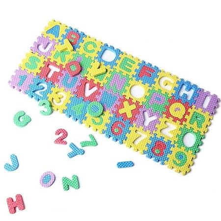 IRIS Multicoloured Puzzle Mat for Kids Play Area | Interlocking EVA Foam Mats | Play Rug for Children |
