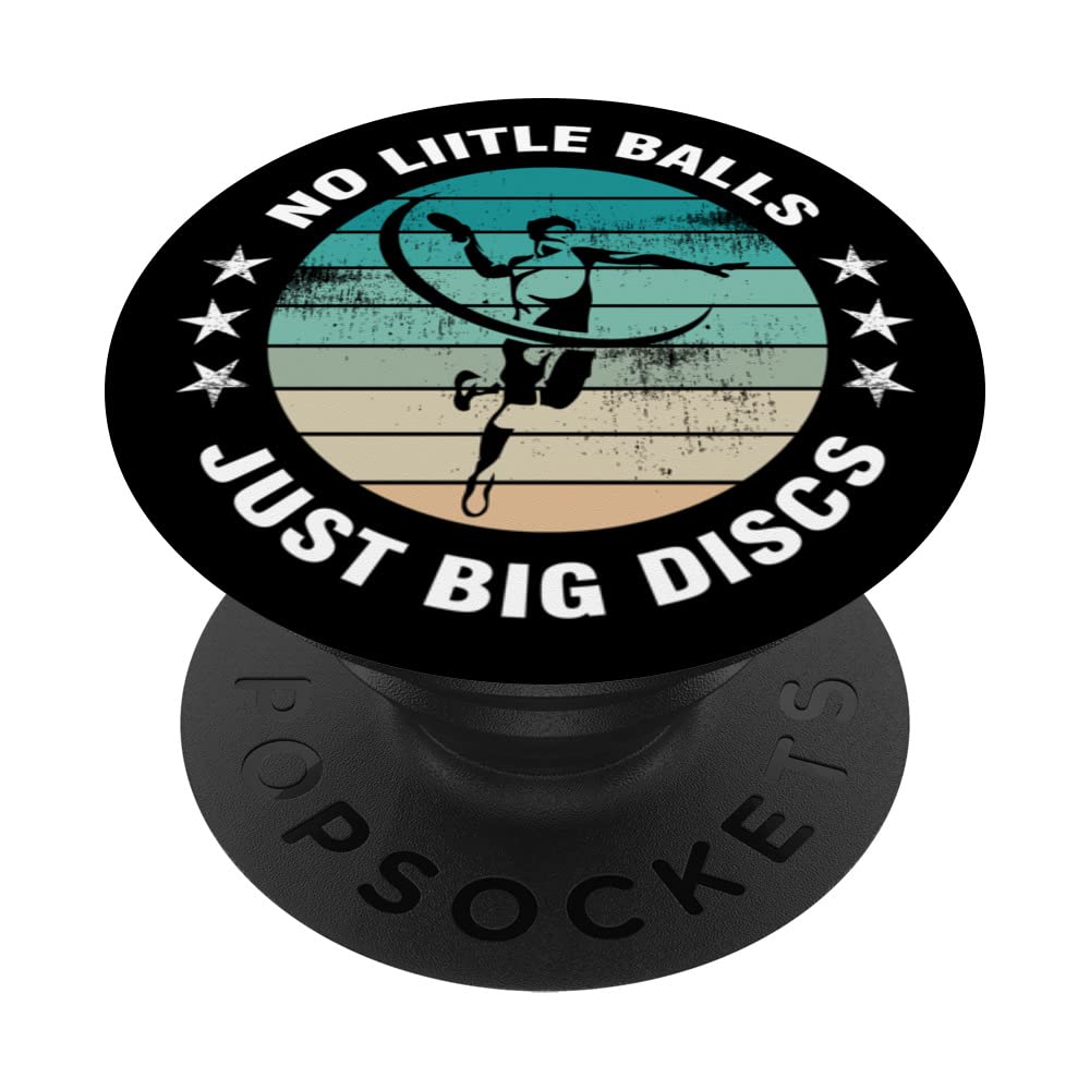 Disc Golf Player No Little Balls Just Big Discs PopSockets Swappable PopGrip