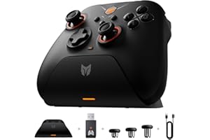 BIGBIG WON Wireless Controllers, Gale Hall PC Controllers Motion Control, Hall Joysticks&Triggers, 3 Pairs of Thumbsticks, PC App Game Controllers for Switch/PC/iOS/Android Wireless Gaming Controller