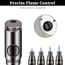Navpeak Windproof Butane Torch Lighter - Refillable