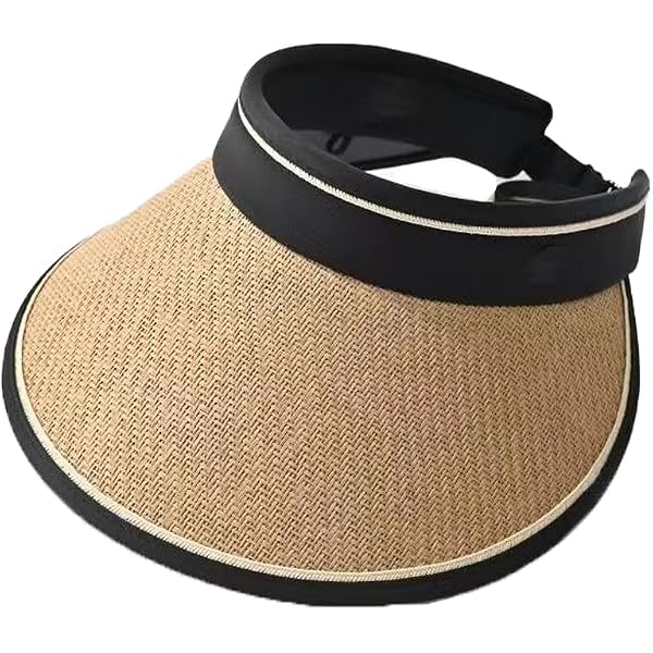 Sun Visor Hat Women UPF 80+ Wide Brim Summer Beach Foldable Breathable SUN CUBE Womens Sun Visor Hat, Beach Straw Roll Up Ponytail  main image 3