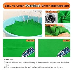 10x10ft Greenscreen Background Streaming Backdrop