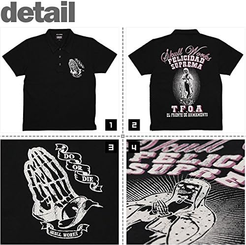 Amazon クローズ ワースト Crows Worst 7th T F O A Skull Works 天竺ポロシャツ 村田将五モデル Ss Polo Swt 12bk 村田将五着用モデル ポロシャツ 半袖 七代目武装戦線頭 村田将五 Xl ブラック ポロシャツ 通販