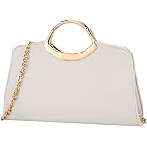Kasqo Clutch Purse for Women,Fashion Vegan Leather Evening Bag Formal Handbag Crossbody Bag for Party Wedding Cocktail Prom