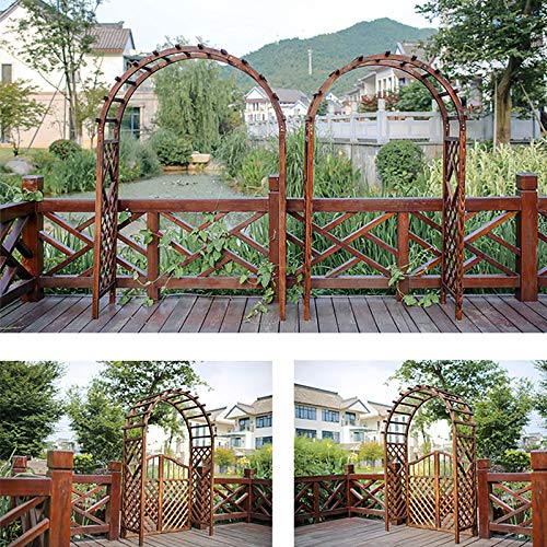 REXX Torbogen Rankenbogen Gartenpergola Rosenbogen Freistehend Gartenlaube für Kletterpflanzen Romantischer… – Bild 8