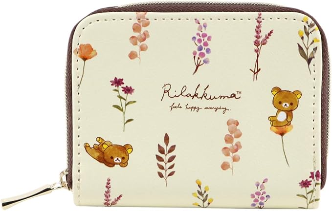 Amazon リラックマ カード コインケース ボタニカル ベージュ アニメ 萌えグッズ 通販