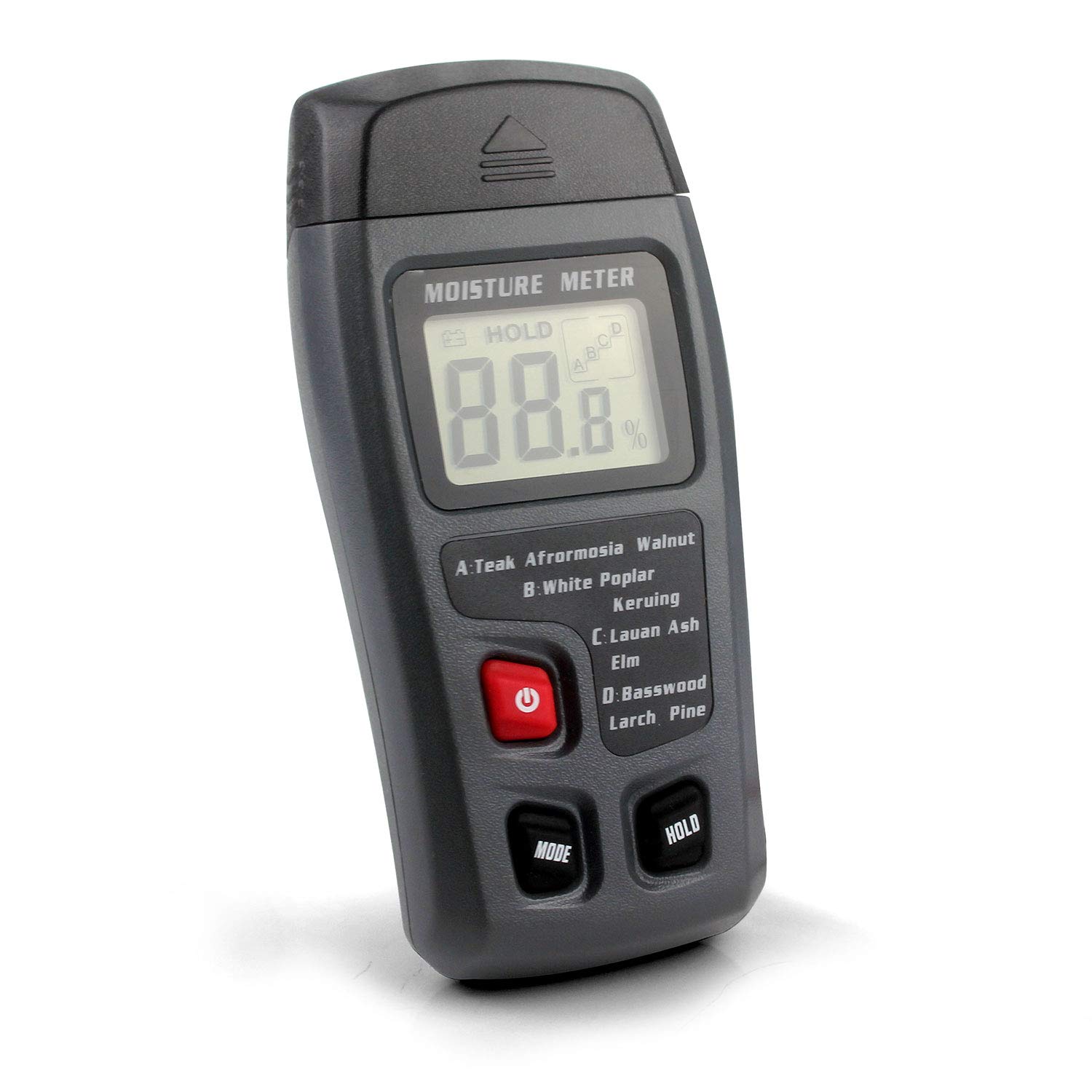 Aofan Digital Wood Moisture Meter 0-99.9％ Handheld Moisture Tester Detector Humidity Measuring with Water Leak Detector and Thermometer for for Wood & Building Materials