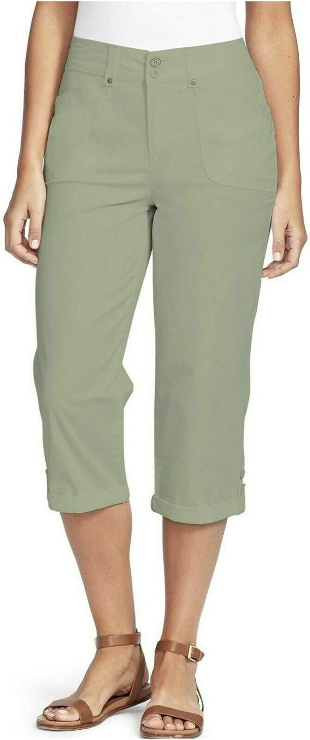 gloria vanderbilt roll cuff capri