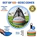 Global Astral Disc Cones - Set of 60, Soccer Disc Cones, Agility Cones For Sports, Drills, Football, Basketball, Slalom, Training, Exercise, Kids, Lacrosse - Field Markers Multi Color Training Cones