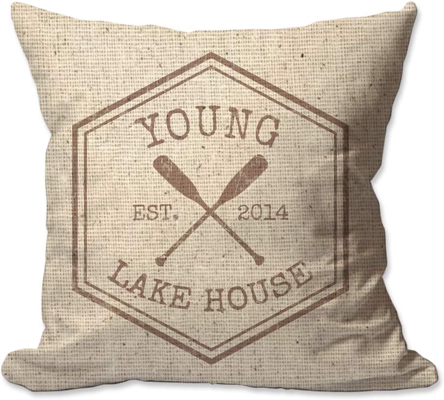 Amazon Com Pattern Pop Personalized Crossed Oars Lake House