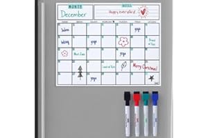 Mr. Pen- Dry Erase Calendar for Fridge, Magnetic, 14.7 x 11.8, Magnetic Calendar with 4 Dry Erase Markers