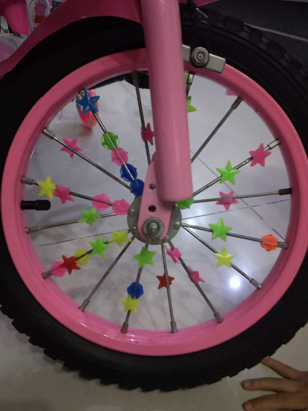 Kids Bike Decorations Accessories,Bicycle Scooter Basket, Children Bicycle Bell,Bike Handle Streamers and Stickers, Bike Star Spoke Decoration Set for Girls Boys