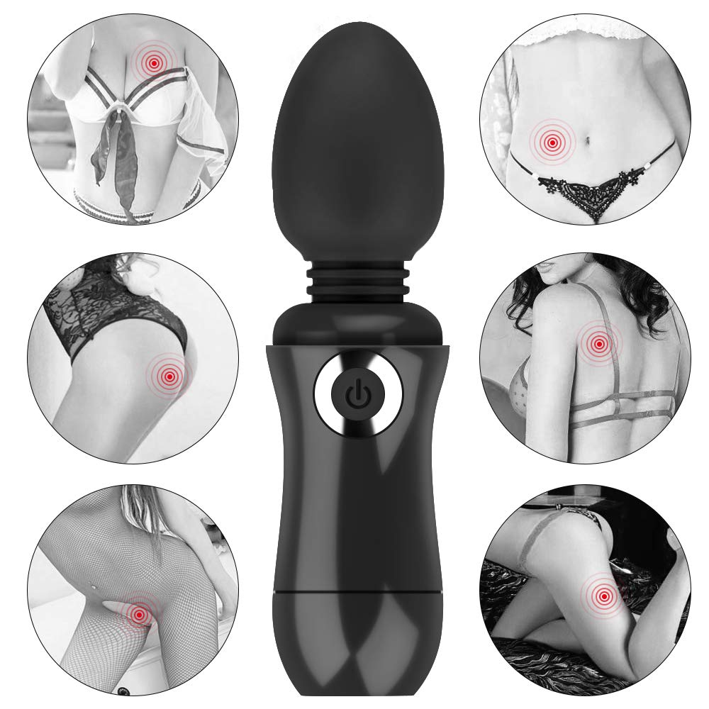 AV Vibratoren Massagestab für Sie Klitoris und G-punkt Massagegerät, Paarvibrator Klitorisstimulation, Realistischer Mini AV-Vibrator Stick für Paar, Frauen, Silikon Bullet Vibro