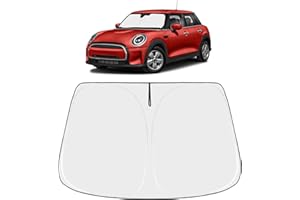 Front Windshield Sun Shade Foldable Sunshade Protector Custom Fit 2015-2025 Mini Cooper Cooper S Hardtop 4 Door Accessories 2