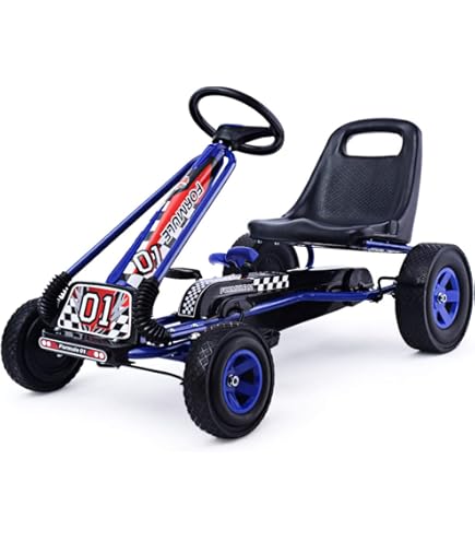 Amazon.com: DORTALA Go Kart for Kids, 4 Wheel Off-Road Pedal