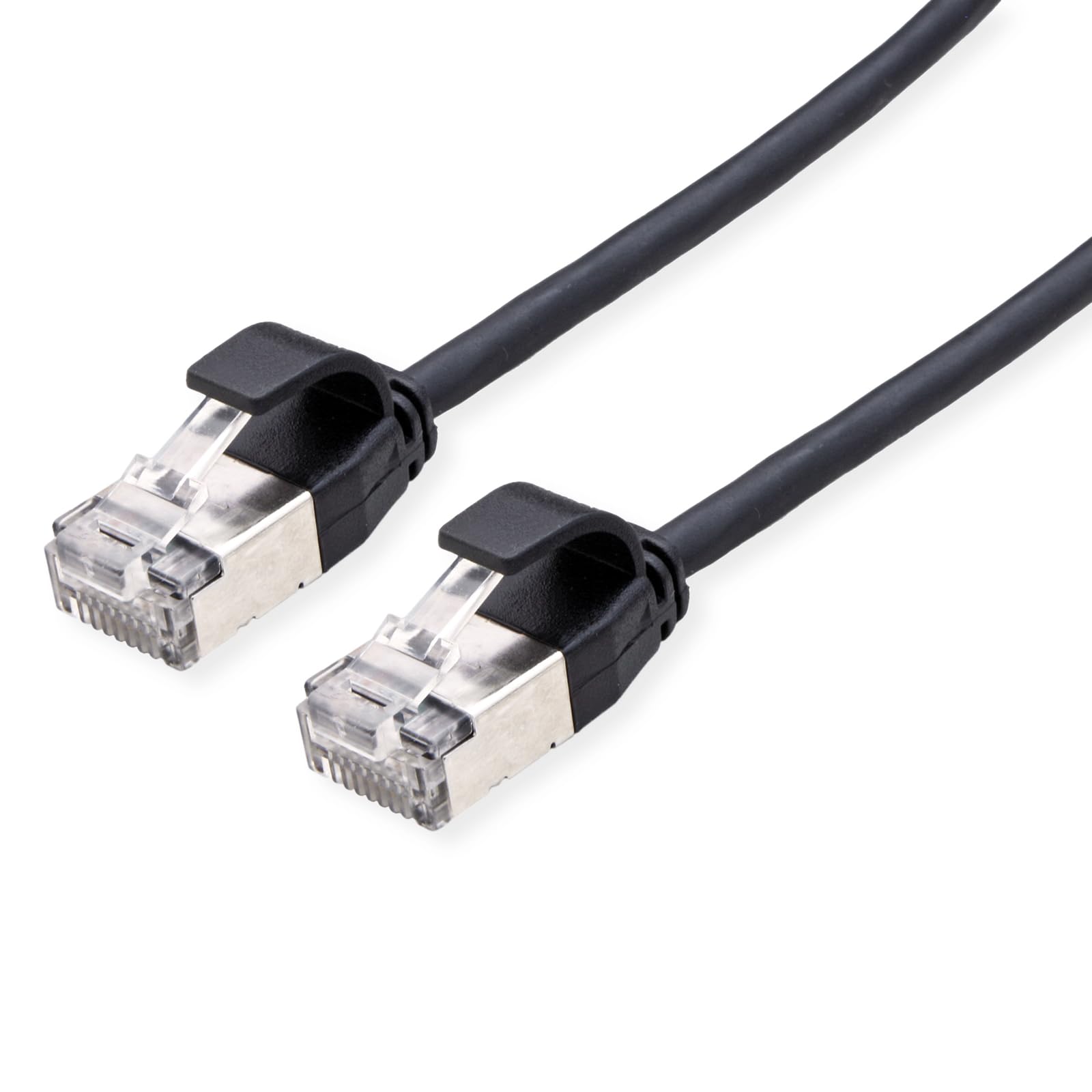 ROLINE U/FTP DataCenter Patch Cable Cat.6A (Class EA), LSOH, Slim, Black, 2 m