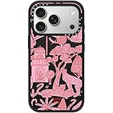 CASETiFY Impact iPhone 17 Pro Case [Slim/Compatible with Magsafe / 8.2 ft. 4X Military Grade Drop Protection] - Cheetah Paradise Pink - Matte Black