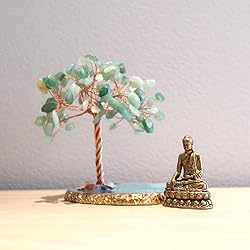 CRUCISRESIN Buddha Statue with Healing Crystal