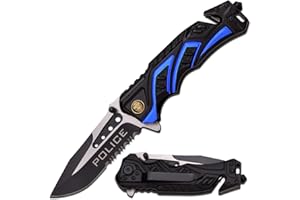 MTECH USA 8" Pocket Folding Knife Blade - Rescue Pocket Knife - Hunting Knives, Military, EDC - Survival and Camping Gear
