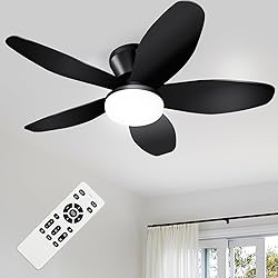 Nink Tink Small Ceiling Fans with Lights - 35 Inch