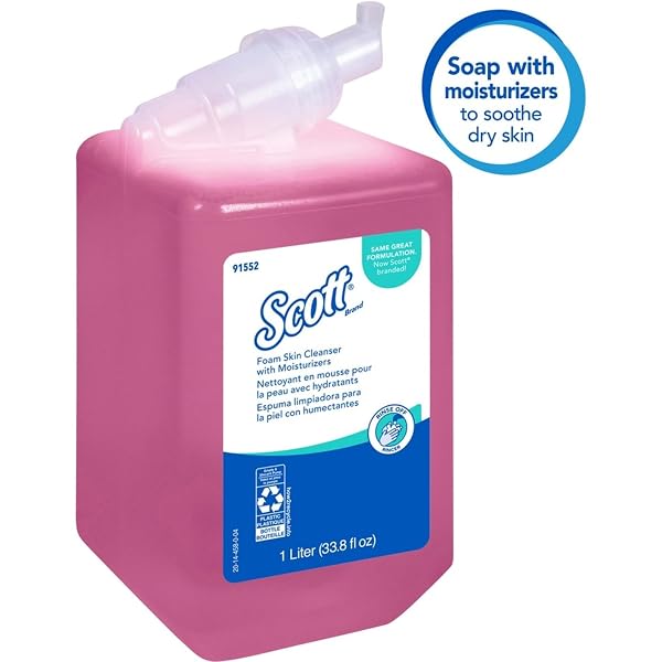SCOTT PRO FOAM SKIN CLEANSER WITH MOISTURIZERS, LIGHT FLORAL, 1,000 ML BOTTLE