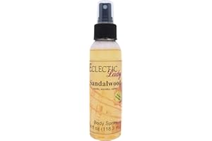 ECLECTIC LADY Sandalwood Body Spray, Body Mist for Women with Clean, Light & Gentle Fragrance, Long Lasting Perfume with Comforting Scent for Men & Women, Cologne with Soft, Subtle Aroma For Daily Use