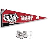 Wisconsin Badgers Pennant Flag and Wall Tack Mount Pads