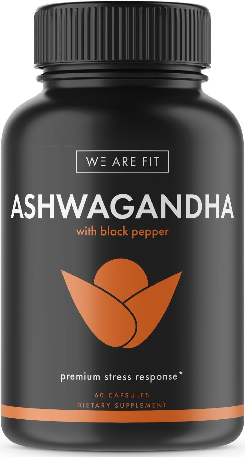 Ashwagandha 1300mg Extra Strength Supplement, Natural Support for Mood & Energy Levels - Supports Immune System and Adrenal Health - Black Pepper Promotes Maximum Absorption, 60 Veggie Caps