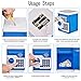 CBTONE Cartoon Electronic Piggy Bank Cash Coin Can Electronic Money Bank Mini ATM Money Saver Coin Bank Password Box Saving Banks, Great Gift Toy for Kids Children - Blue
