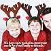 Outgeek Reindeer Headband 6pcs Reindeer Antlers Headband Deer Party Hats for Easter Halloween Christmas Kid's Party (Brown)