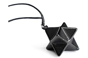 Karelian Heritage Shungite Stone Necklace | Round Shungite Pendant Amulet | Authentic Shungite Jewelry | Shungite Protection Necklace Shield | Crystal Healing Necklace for Meditation