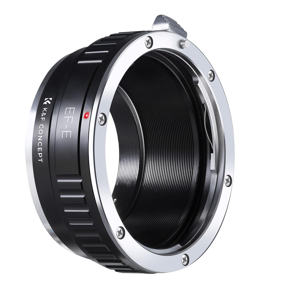 K&F CONCEPT EF/EF-S to NEX Lens Mount Adapter, Manual Lens Adapter for Canon EF EF-S Mount Lens Compatible With Sony Alpha E Cameras