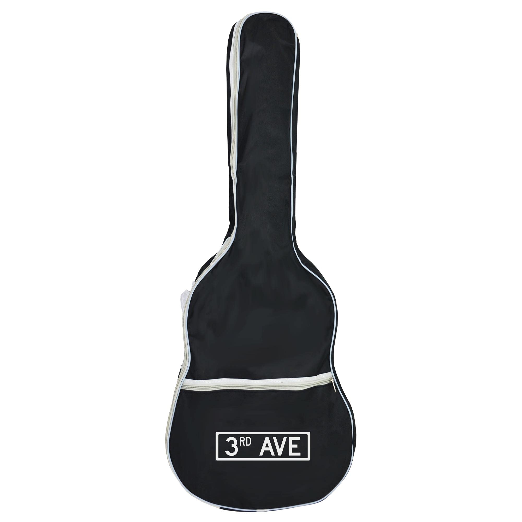 3rd Avenue Full Size Acoustic Guitar Gig Bag - 40 inch Cover with Shoulder Straps and Pocket