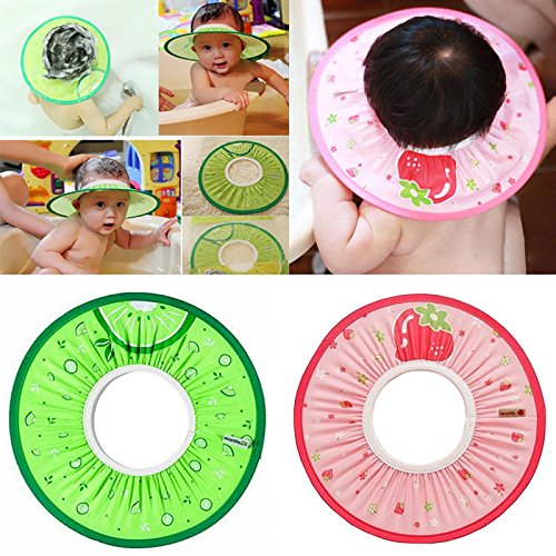 NPLE--[Manito Shampoo Cap] Baby Kid Child Adult Shampoo Bath Shower Cap Hat Wash Hair (Pink) - Thumbnail 7