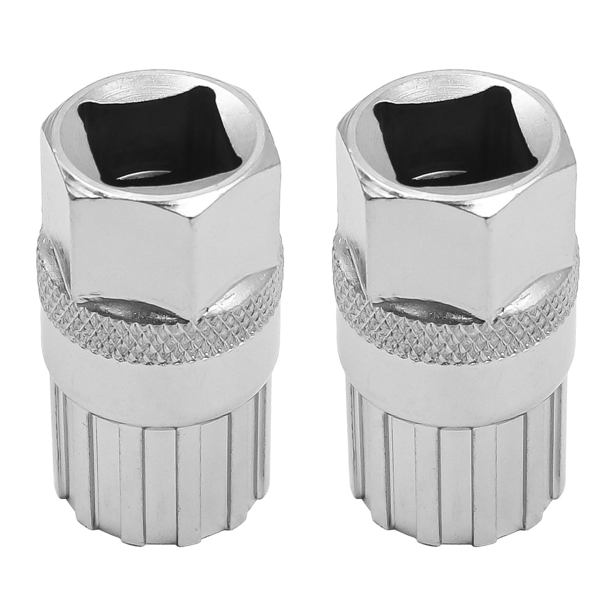 ANCLLO 2PCS Bicycle Freewheel Remover Tool Flywheel Socket Tool Compatible with Shimano Sunrace Sram Dnp 6 7 8 9 10 11