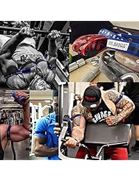 Oclusión Bandas de bandas de entrenamiento por BFR Pro Slim Modelo, 2 Pack, bandas de flujo de sangre Restricción con 1" ancho   Confort Envuelto hebilla metálica, extra grueso, elástico, múltiples patentes arete