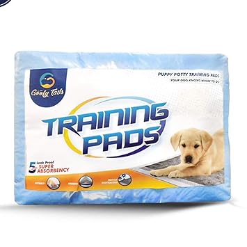 Goofy Tails Regular Training Puppy Potty Pad for Dogs | 5 Layer Dog Pee Pads, Absorbs Up to 3 Cups of Liquid (Regular Pads - L90cm X W60cm, 10 Pads)