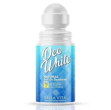 Bella Vita Organic Deo White Deodorant for Men 75 ml Natural Roll On Under Arm Skin