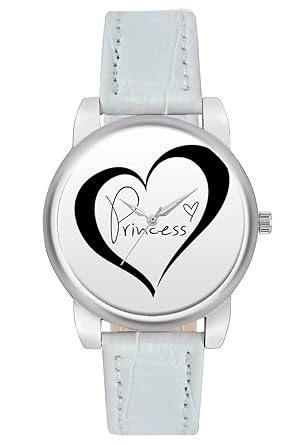 BigOwl Princess For Lovers Analogue Faux Leather White Dial Women's Watch