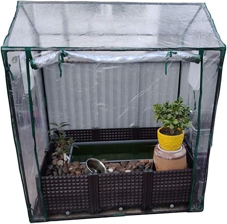 Abris De Jardin Serre Renforce Avec Couvercle En Pvc 51 1 X 35 4 X 59 Portable Vert Hot House Plantation Protection Uv Etanche Size 130 90 150cm Amazon Fr Bricolage