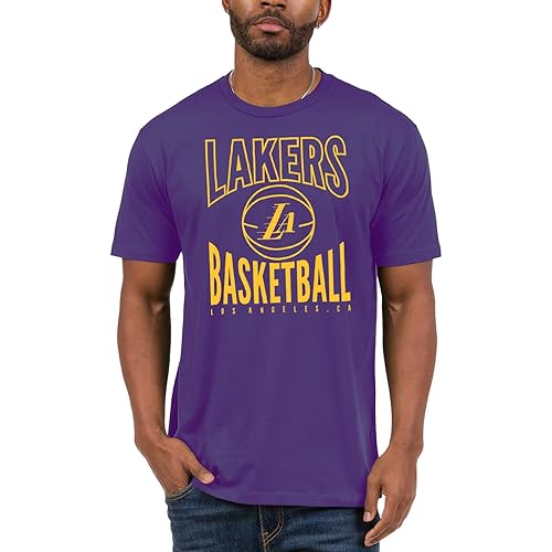 Junk Food Men's Standard NBA-Team Basketball-Officially Licensed Adult Short Sleeve Fan T-Shirt, Purple