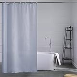 Furlinic Blue Grey Shower Curtain 120x200cm Waterproof Washable Polyester 8